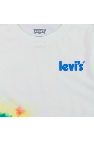 T-shirt - Wit, rood, blauw en geel