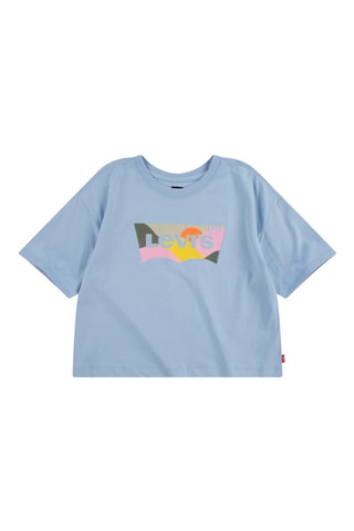 T-shirt - Blauw, geel, roze en grijs