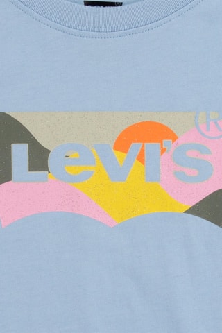 T-shirt - Blauw, geel, roze en grijs