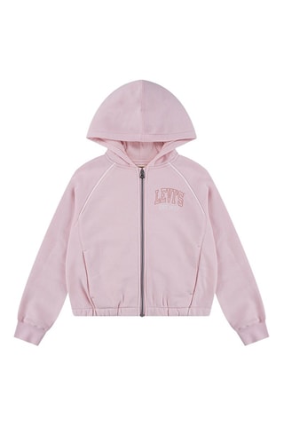 Sweater met Capuchon - Wit en roze