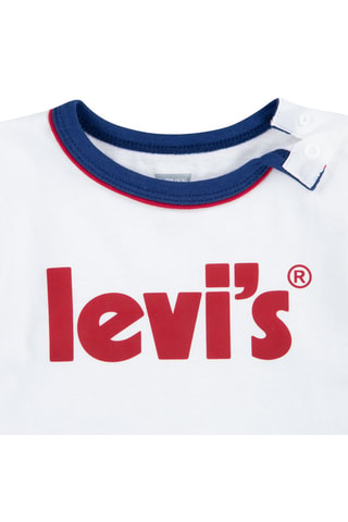 T-shirt en Short - Wit, rood en blauw