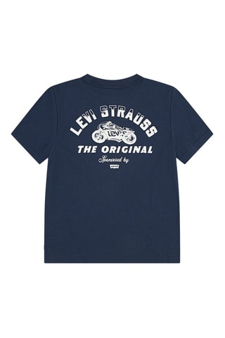 T-shirt - Wit en blauw