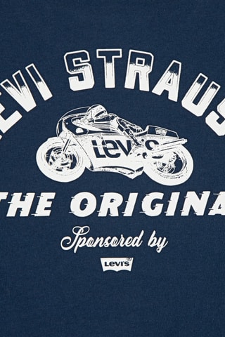 T-shirt - Wit en blauw