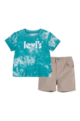 T-shirt en Short - Blauw en grijs