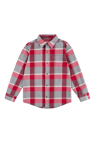 Overhemd - Rood en grijs
