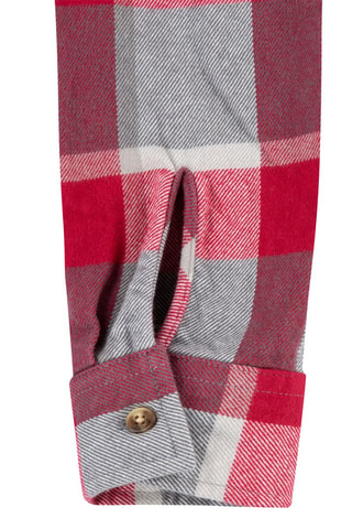 Overhemd - Rood en grijs