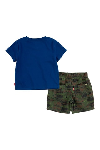 T-shirt en Short - Blauw en groen