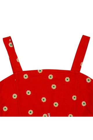 Jurk en T-shirt - Wit en rood