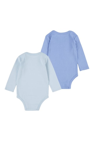 2 Bodysuits - Wit en blauw