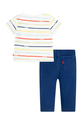 T-shirt en Broek - Wit en blauw