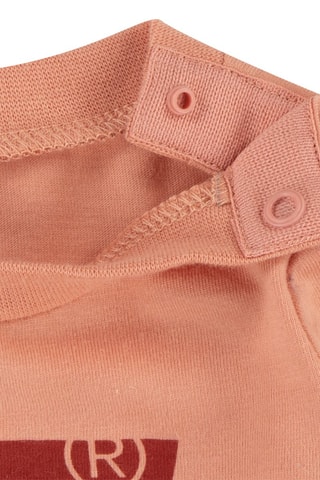 T-shirt - Rood en bruin