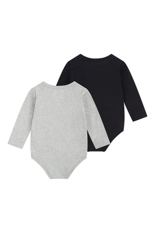 2 Bodysuits - Zwart en grijs