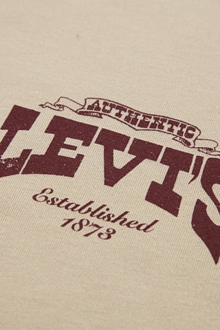 T-shirt - Beige en rood