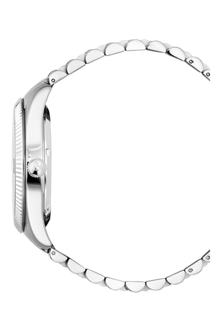 Reloj de cuarzo de acero Swiss Made Sellita SW240 - Plateado