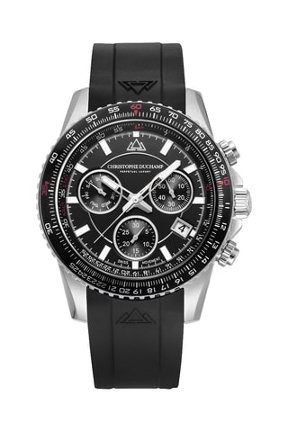 Reloj de cuarzo Swiss Made Ronda Z60 - Cronógrafo - Negro