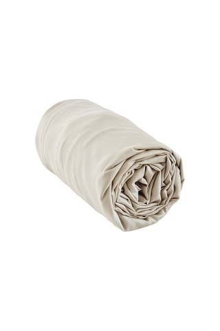 Lenzuolo sotto in raso di bambù Salomé - Beige