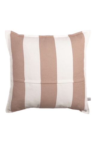 Copricuscino Noa - Bianco e terracotta - 45 x 45 cm