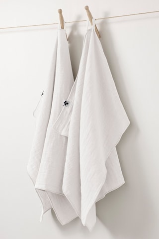 2 strofinacci in cotone 125 g/m² Gaïa - Chantilly - 50 x 70 cm