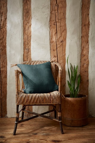 Cuscino in lino Soline - Ardesia - 45 x 45 cm