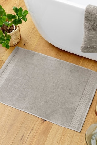 Tappetino bagno in cotone Garance - Argilla - 50 x 70 cm