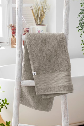 Asciugamano in cotone Garance - Argilla - 50 x 90 cm