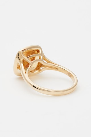 Anillo Hélios  -  Oro amarillo y citrino