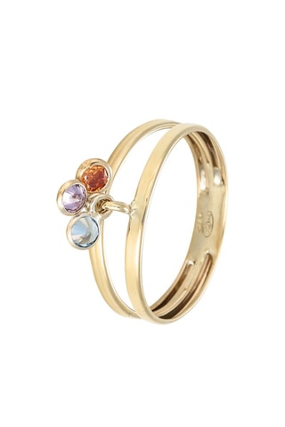 Anillo Pierettes de couleurs - Oro amarillo
