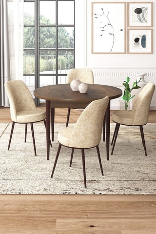 Table et 4 chaises - 90 x 75 x 90 cm