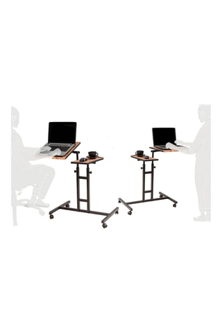 Bureau nomade réglable - 58 x 45,5 x 62-87 cm