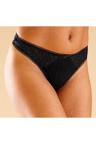 Tanga Chiara - Negro - Lascana
