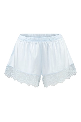 Short de pijama de seda Alana - Celeste - Lascana