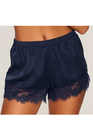 Short de pijama de seda Alana - Azul marino - Lascana
