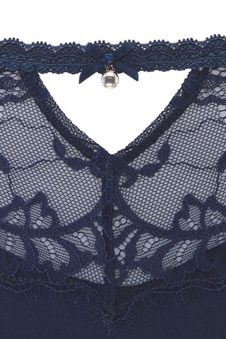 Tanga de seda Alana - Azul marino - Lascana