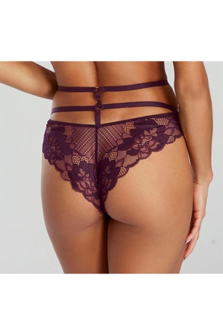 Braga brasileña de talle alto Temptation - Violeta - Jette Lm