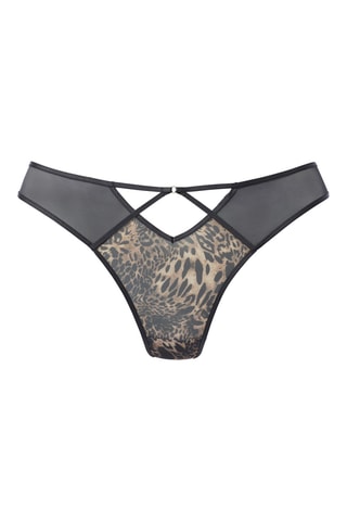 Tanga Leo - Marrón y negro - Lascana
