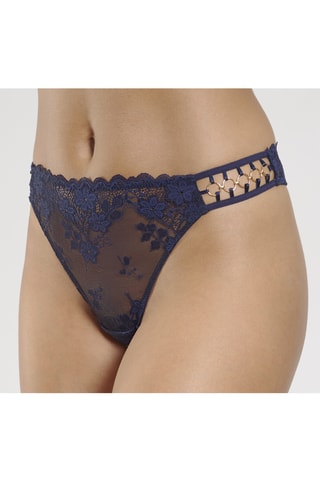 Tanga Adelina - Azul marino - Lascana