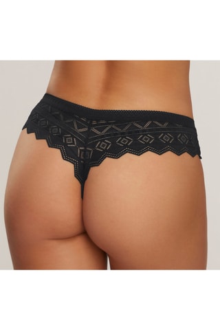 Tanga Romane - Negro - S.Oliver Lm