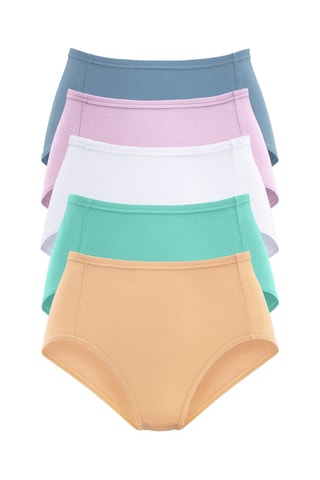 5 bragas de talle alto - Malva - Petite Fleur