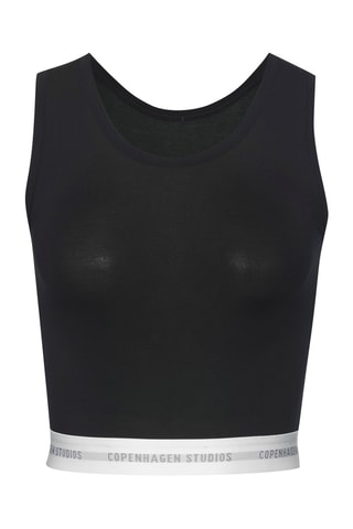 Crop top - Negro - Copenhagen Studios