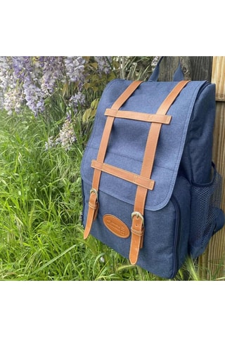 Mochila de pícnic Escapade - 4 personas - Azul y marrón
