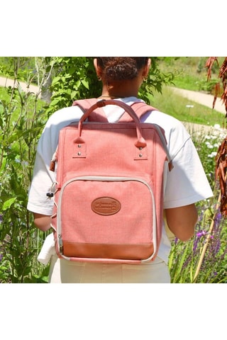 Mochila de pícnic Escapade - 2 personas - Beige, marrón y rosa