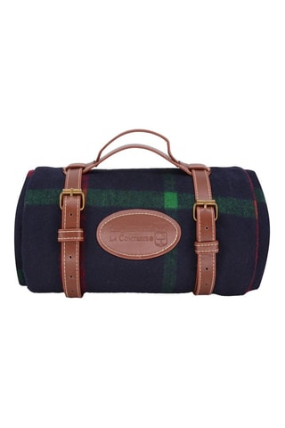 Manta de pícnic Tartan Ecossais - Marrón y verde