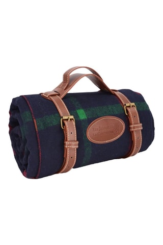 Manta de pícnic Tartan Ecossais - Marrón y verde