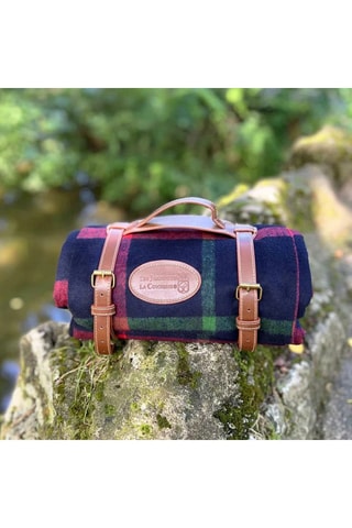 Manta de pícnic Tartan Ecossais - Marrón y verde