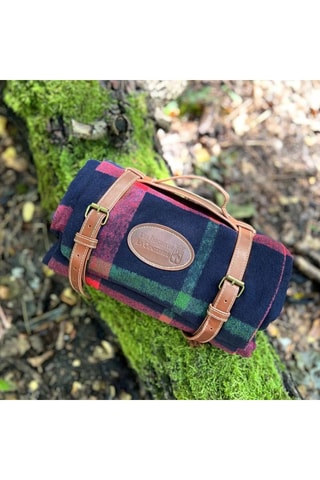 Manta de pícnic Tartan Ecossais - Marrón y verde