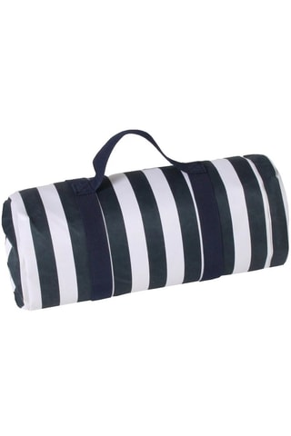 Mantel rectangular XL Marine  -  140 x 280 cm - Blanco y azul