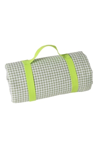 Mantel rectangular XL  -  140 x 280 cm - Blanco y verde