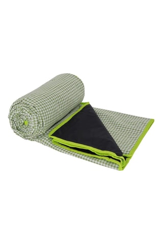 Mantel rectangular XL  -  140 x 280 cm - Blanco y verde