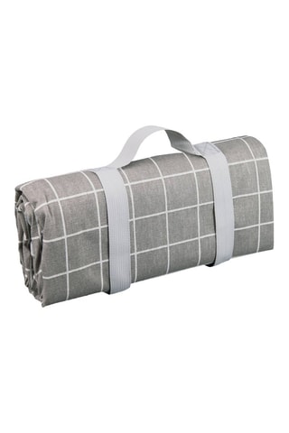 Mantel rectangular XL Concorde  -  140 x 280 cm - Blanco, gris y negro
