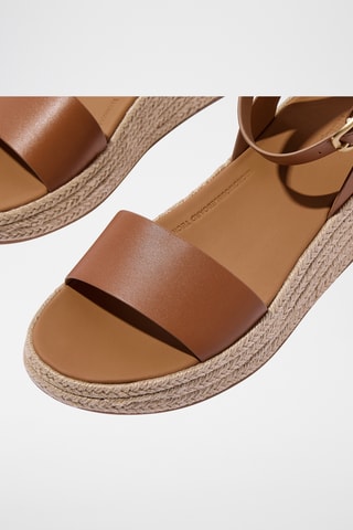 Sandales plateformes en cuir Microwobbleboard - Marron